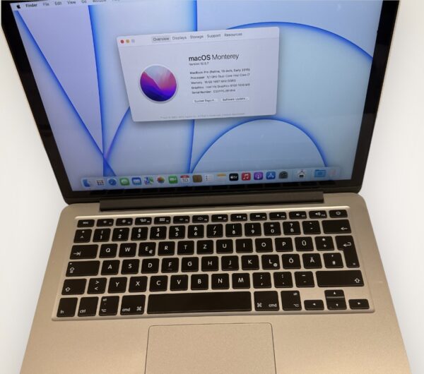 MacBook Pro Retina 13" 2015 – Core i7/16GB/500GB SSD - Image 2