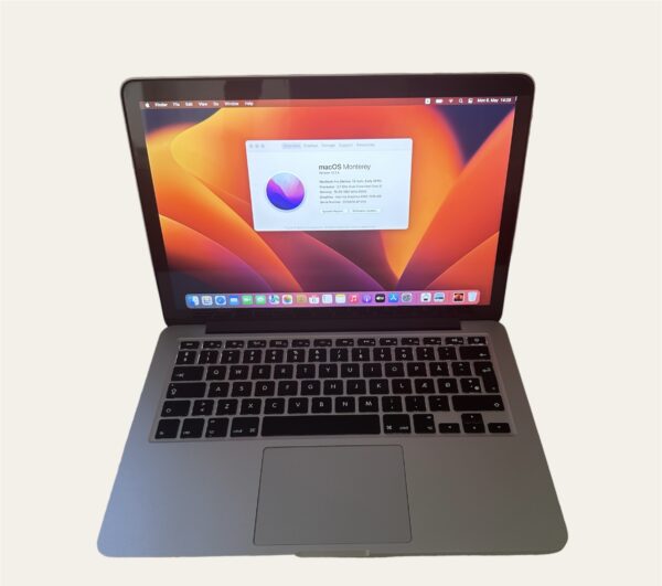 MacBook Pro Retina 13" MacOS Monterey – Core i5/8GB/256GB SSD