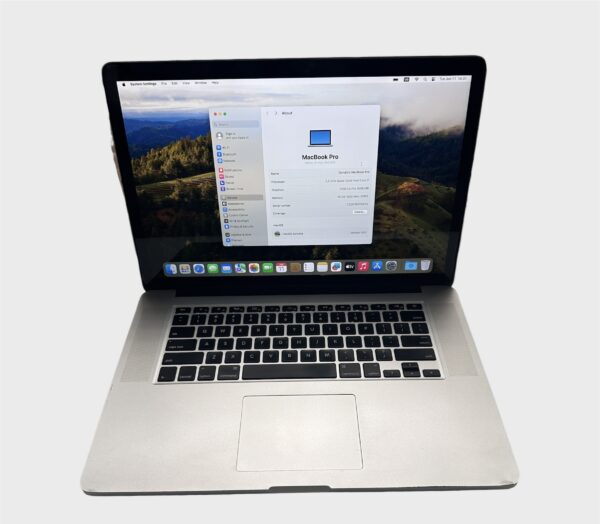 MacBook Pro Retina 15″ macOS Sonoma – Core i7/16GB/250GB SSD