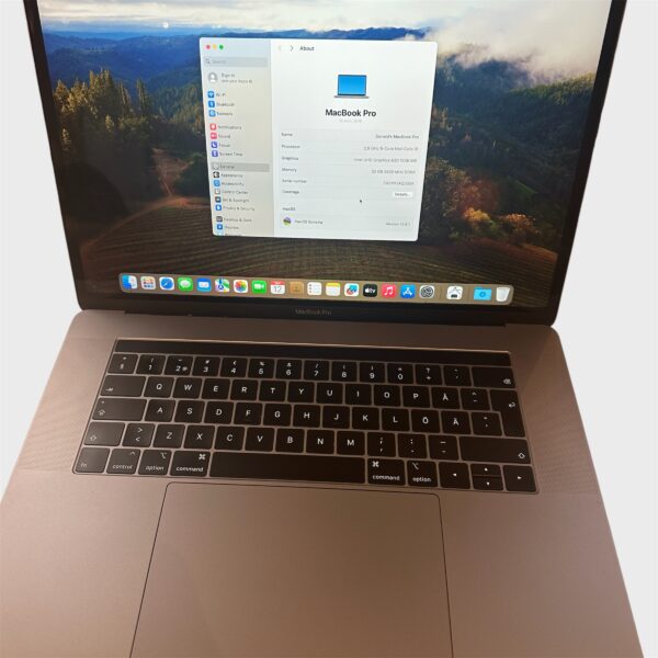 MacBook Pro 15" 2018 – Core i9/32GB/1TB SSD - Image 2