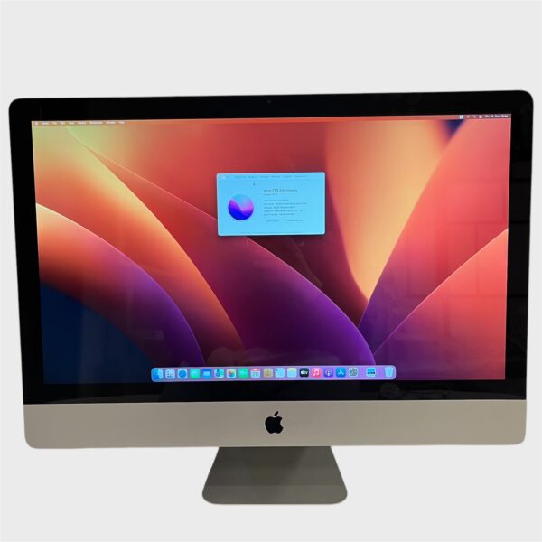 IMAC 27″ MacOS Monterey – Core i5/12GB/120GB SSD