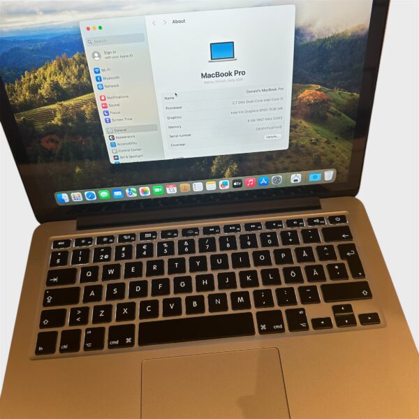 MacBook Pro 13" macOS Sonoma – Core i5/8GB/250GB SSD - Image 2