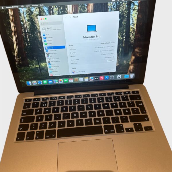 MacBook Pro 13" macOS Sequoia – Core i5/8GB/256GB SSD - Image 2