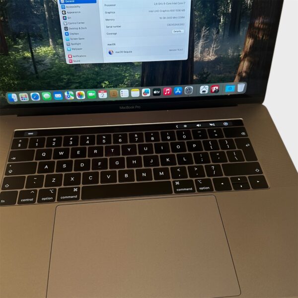 MacBook Pro 15" 2018 – Core i7/16GB/500GB SSD - Image 2