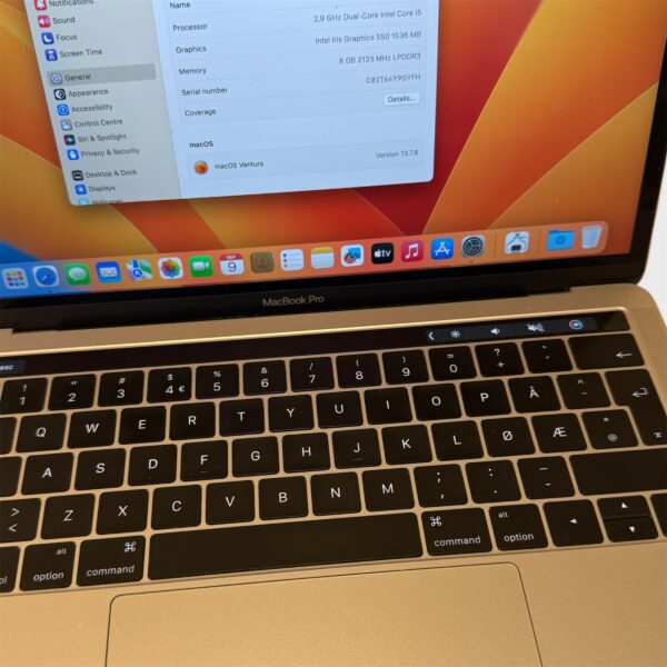 MacBook Pro 13″ 2016 – Core i5/8GB/256GB SSD - Image 2