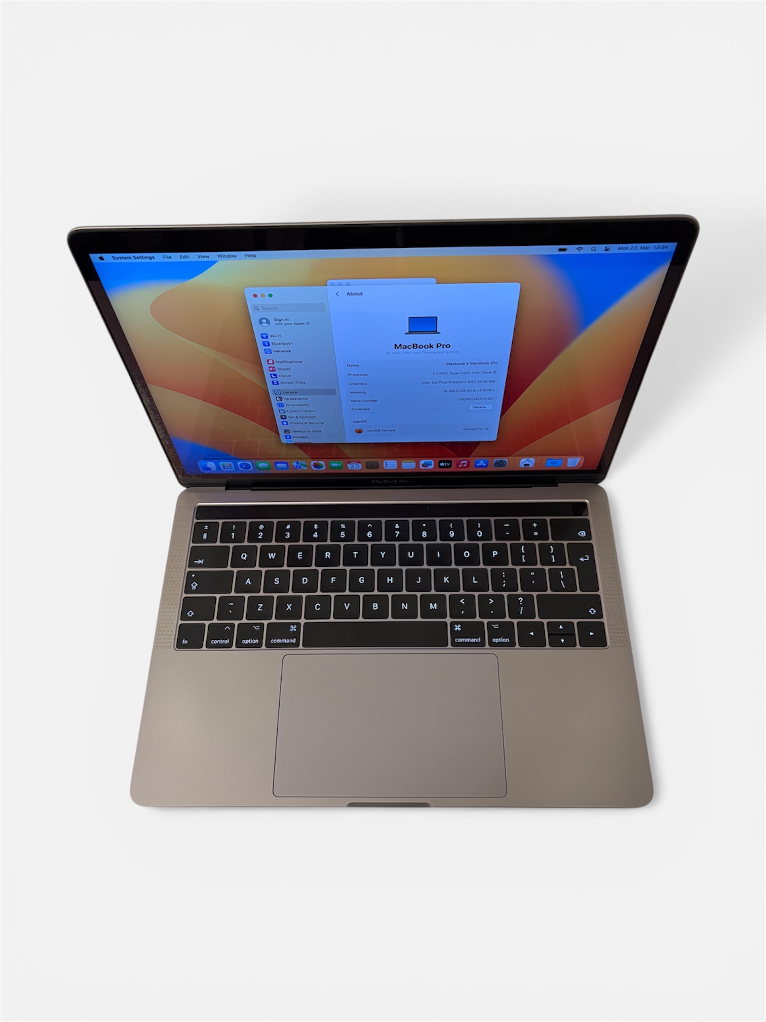 MacBook Pro 13" 2017 – Core i5/16GB/500GB SSD - Image 2