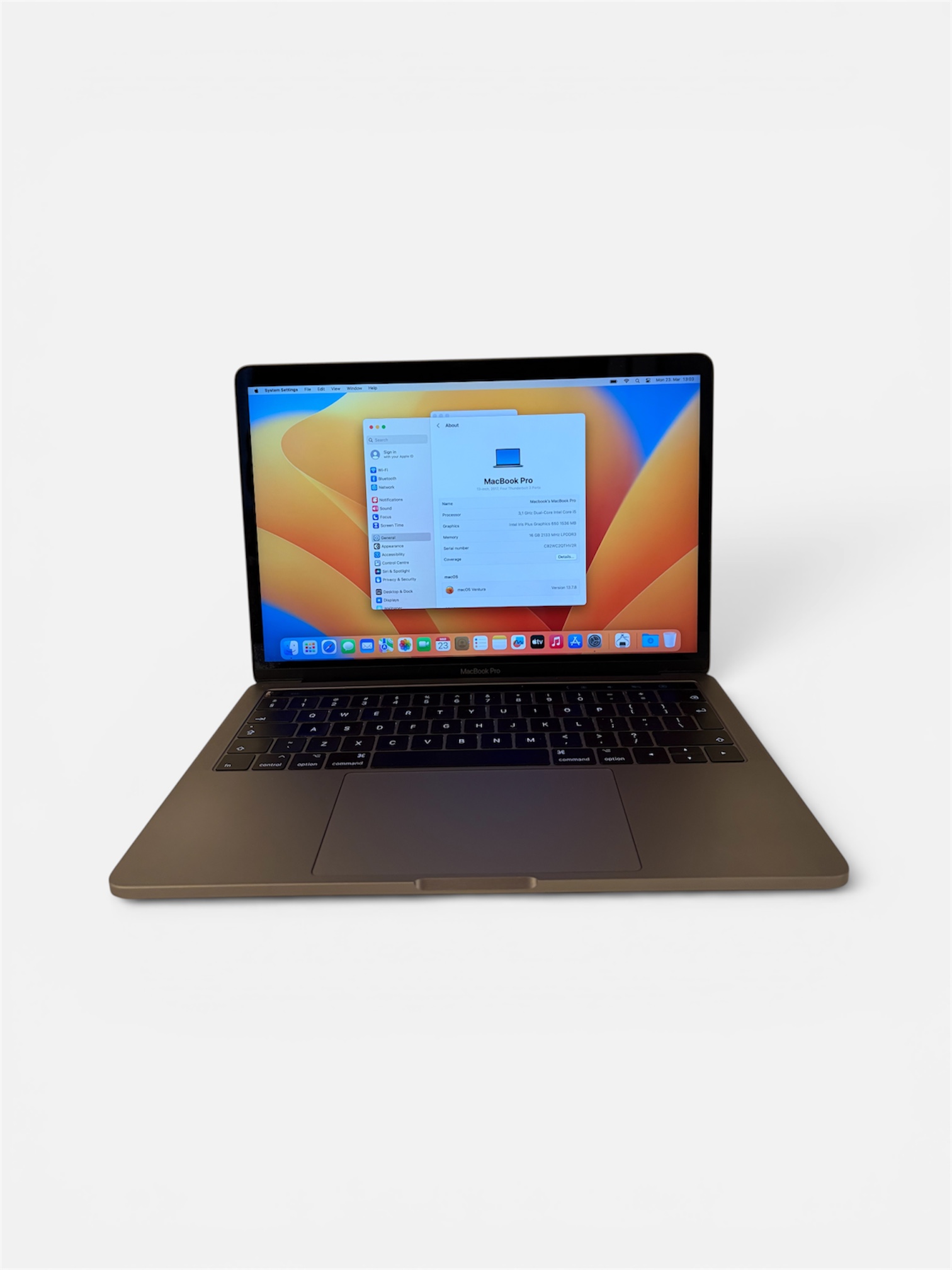 MacBook Pro 13" 2017 – Core i5/16GB/500GB SSD