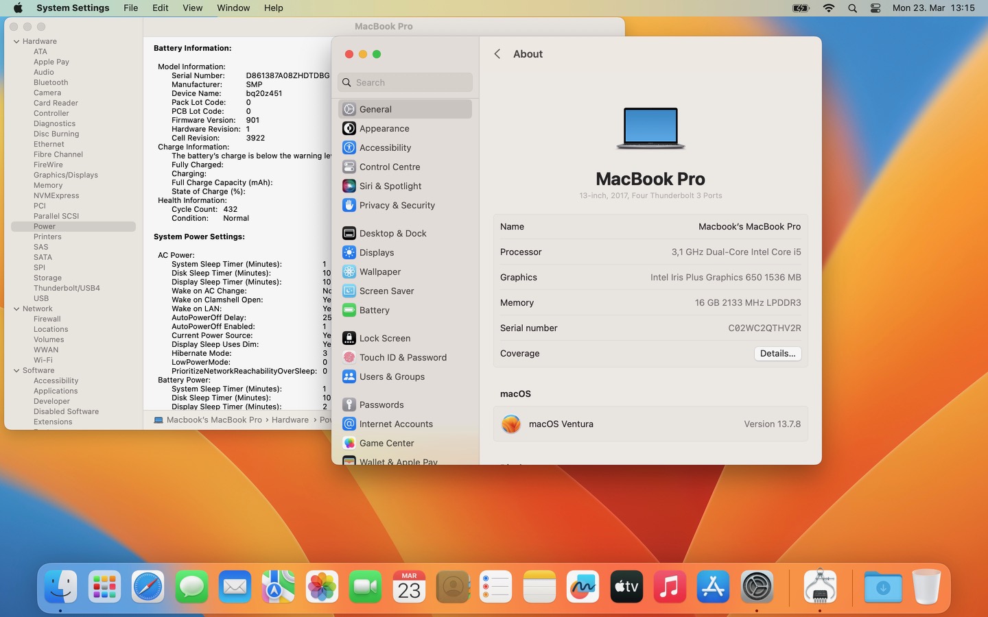MacBook Pro 13" 2017 – Core i5/16GB/500GB SSD - Image 4