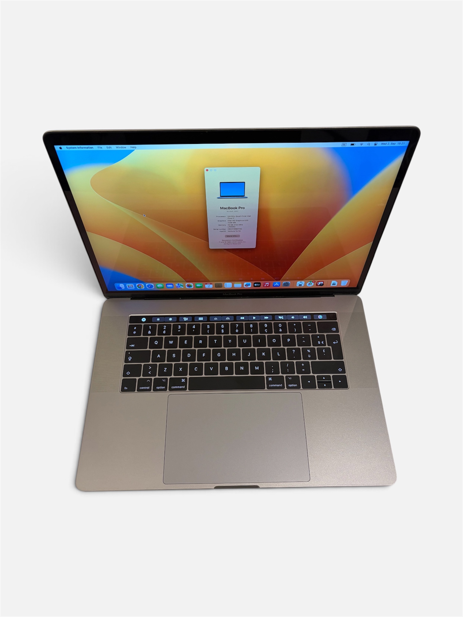 MacBook Pro 15″ 2017 – Core i7/16GB/500GB SSD - Image 3
