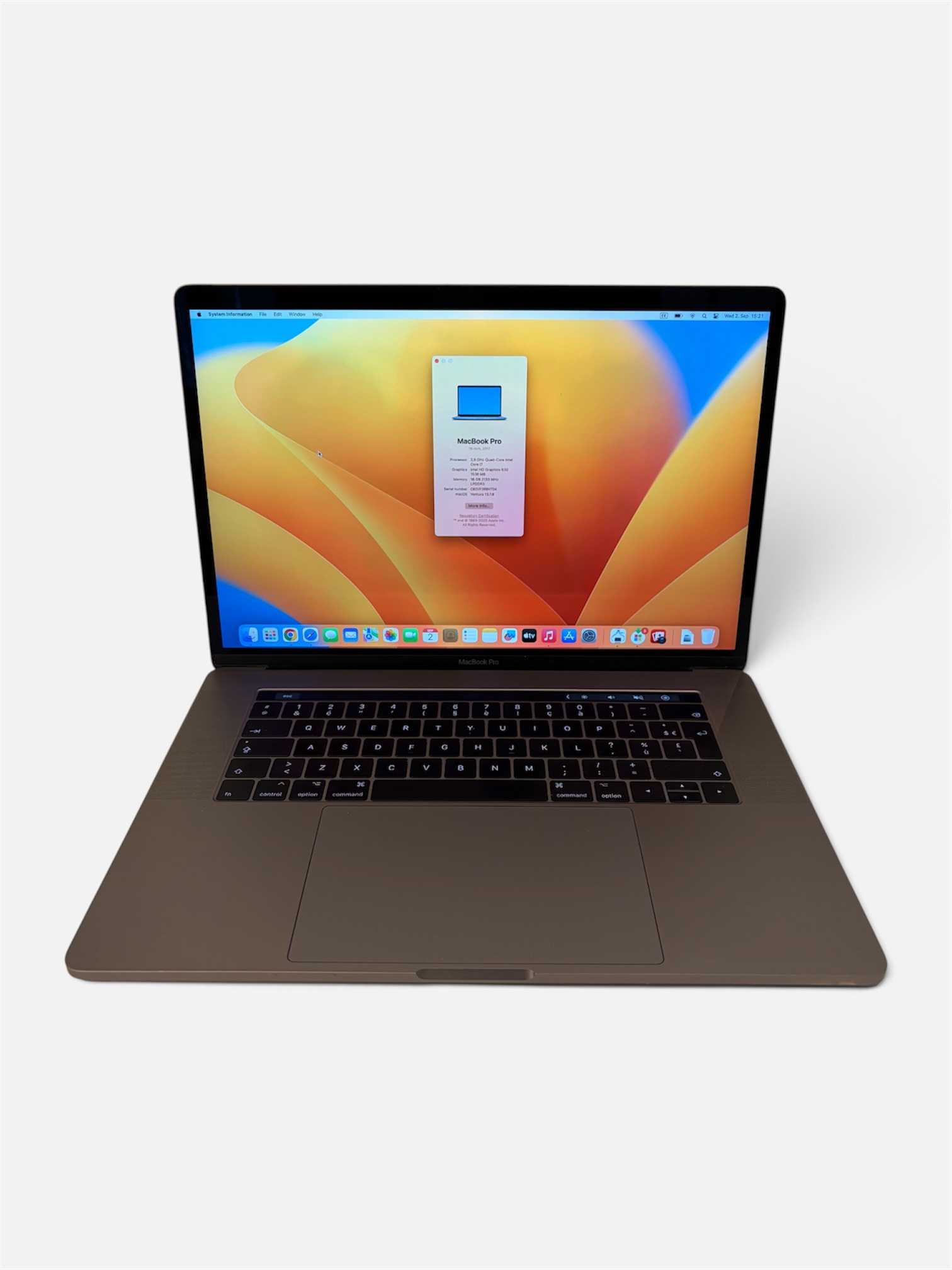 MacBook Pro 15″ 2017 – Core i7/16GB/500GB SSD