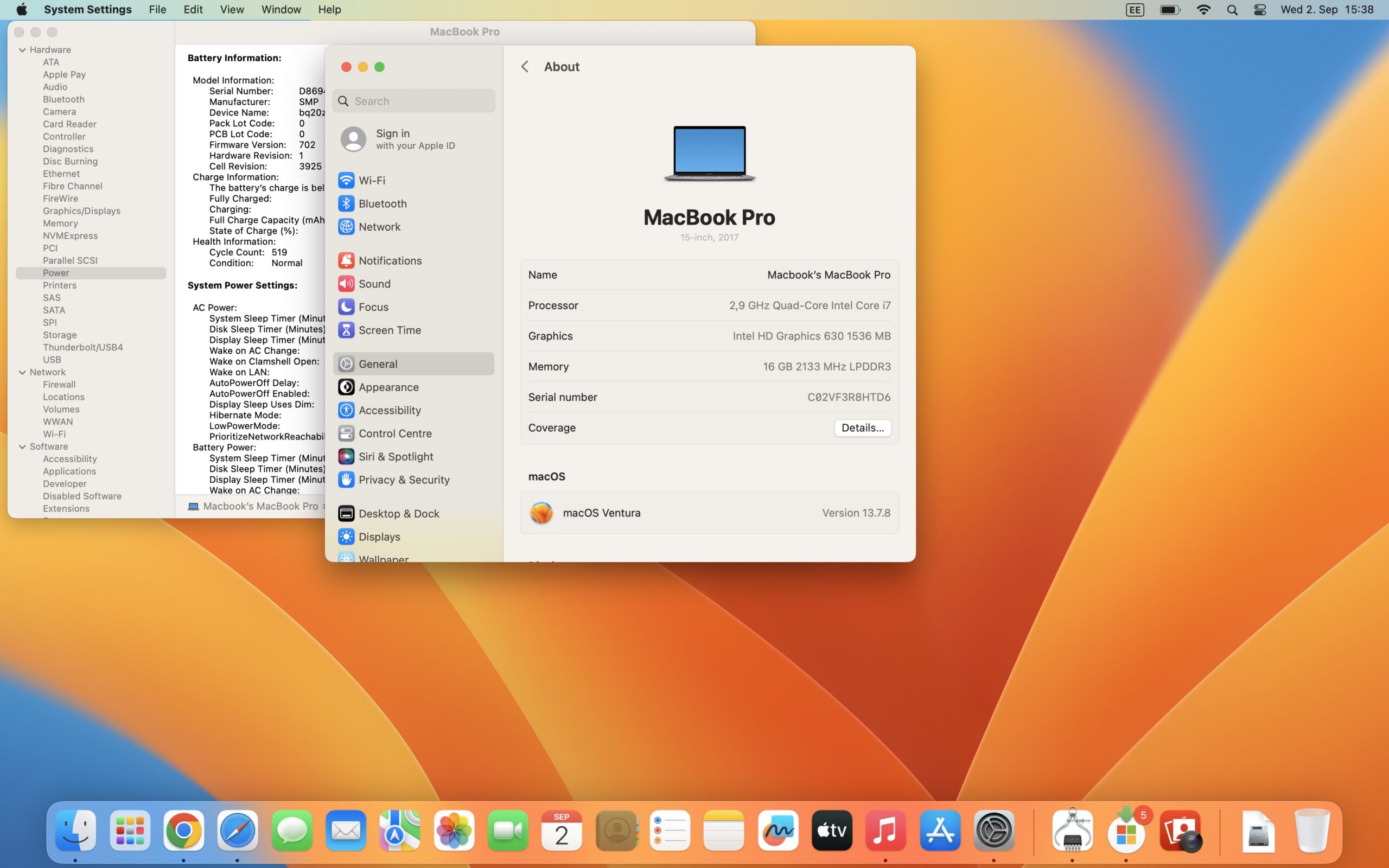 MacBook Pro 15″ 2017 – Core i7/16GB/500GB SSD - Image 5